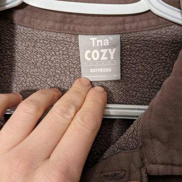 TNA cozy fleece boyfriend polo - Picture 2 of 2